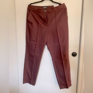 Express cropped straight dress pant
